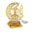 مبخرة رمضان مبارك كهربائية من البورسلين والنحاس لأستقبال الشهر الكريم