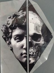[HH00016383] Statue of david Print