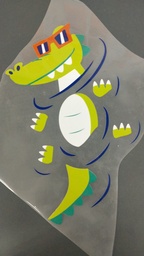 [HH00016584] Funny Crocodile print