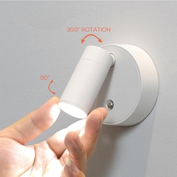 [HH00016862] كشاف تاتش ب 3 درجات اضاءه مختلفة برأس دواره 360 درجة قابل لاعادة الشحن