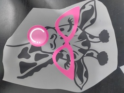 [HH00017458] Giraffe with Gum print