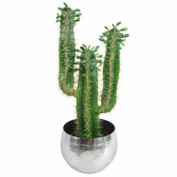[HH00017828] اصيص زرع من النحاس المزخرف لتجديد ديكور المنزل _ باللون الفضي