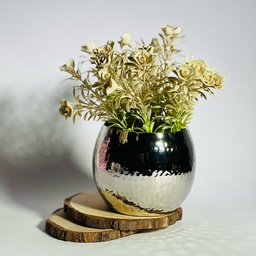 [HH00017828] اصيص زرع من النحاس المزخرف لتجديد ديكور المنزل _ باللون الفضي