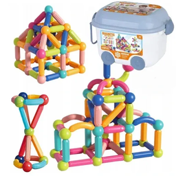 [HH00018509] صندوق مكعبات مغناطيسية ثلاثية الابعاد _ 128 قطعة