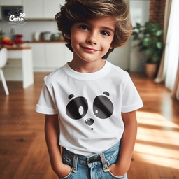 Sweet Panda تيشيرت اطفال قطن باللون الابيض