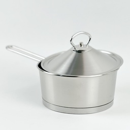 [HH00018837] كسرولة استانليس ستيل مع غطاء ويد للحمل مقاس 16 سم 1.25 لتر