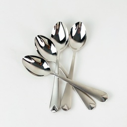 [HH00018897] طقم معالق صغير استانلس ستيل تركي 12 قطعة باللون الفضي