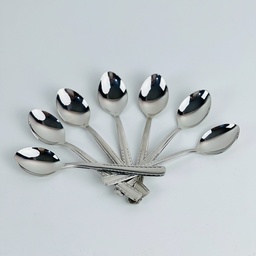 [HH00018899] طقم معالق استانليس ستيل 12 قطعة صغيرة باللون الفضي