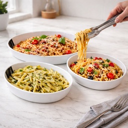 [HH00018989] طقم طواجن فرن بورسلين 3 قطع بمقاسات مختلفة