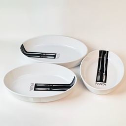 [HH00018989] طقم طواجن فرن بورسلين 3 قطع بمقاسات مختلفة