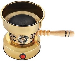 [HH00018995] رمالة قهوة كهربائية استانليس ستيل باللون الذهبي