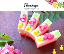 [HH00019015] صابونة الفلامنجو بزبدة الشيا وزيت الفواكه الاستوائية _ 150 جرام