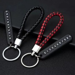 [HH00019211] عرض 2 ميدالية مضفرة من الجلد لمفاتيح السيارة والمنزل