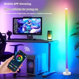 [HH00019689] مصباح أرضي ليد ذكي بإضاءة آر جي بي متعددة الألوان للديكور