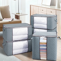 [HH00001364] شنطة تخزين جامبو بجزء شفاف لاظهار المحتويات للملابس والبطاطين والوسائد وألعاب الأطفال