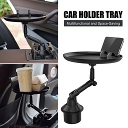 [HH00002871] صينية طعام تدور 360 درجة لتناول الطعام والمشروبات داخل السيارة والحفاظ علي نظافتها