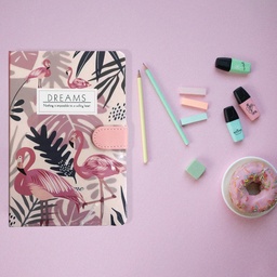 [HH00004299] نوت بوك فلامنجو لكتابة الملاحظات والمذكرات بأشكال مختلفة