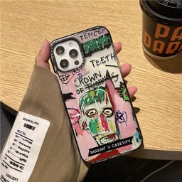 [HH00004994] iPhone 13 Pro Max Protective Case with Cool Drawings &amp; Metal Camera Frame