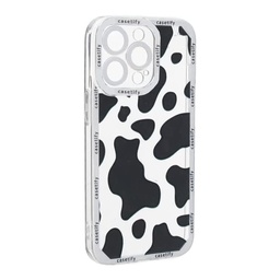 [HH00005014] iPhone 13 Pro Max Silicon Black &amp; White Design Protective ‎Case
