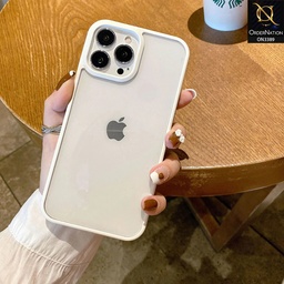 iPhone 13 Transparent Protective Plastic Colored Edges Case  
