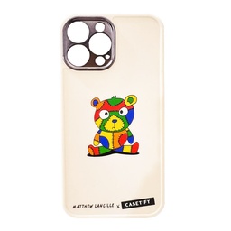 [HH00005022] iPhone 13 Pro Max Silicon Case Colorful Bear Camera Frame 