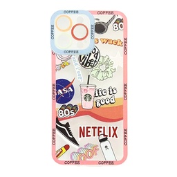 [HH00005047] iPhone 13 Pro Max Protective Silicon Case Stickers Design 