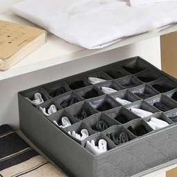 [HH00005200] منظم دولاب وادراج للملابس الداخلية والشرابات والطرح وربطات العنق مقسم قابل للطي لسهولة التخزين