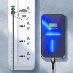 [HH00005467] Power Socket with 5 Plugs &amp; 3 USB Ports &amp; 1 Type C Port
