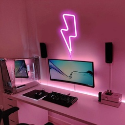 [HH00005761] Thunder Neon Led Light Sign Art Decor 50*60‎