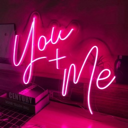 [HH00005800] You + Me Neon Led Light Sign Art Decor