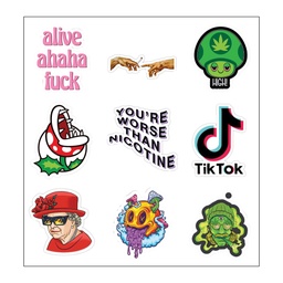 You’re Worse Then Nicotine Vinyl Sticker Pack Reusable &amp; Waterproof
