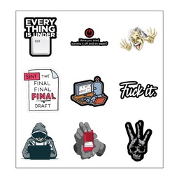 Geniuses Vinyl Sticker Pack Reusable &amp; Waterproof