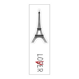 [HH00007014] Eiffel Tower Vinyl Sticker Pack Reusable &amp; Waterproof