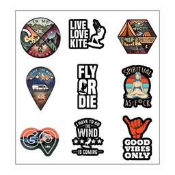 Fly Or Die Vinyl Sticker Pack Reusable &amp; Waterproof