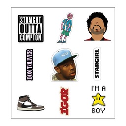 The Weeknd Vinyl Sticker Pack Reusable &amp; Waterproof