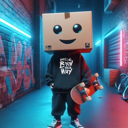 Baby I Was Born This Way هودي اوفر سايز قطن باللون الأسود