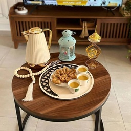 [HH00009664] صينية هلال رمضان خشب لتقديم المكسرات والحلويات للضيوف بشكل رمضاني مميز