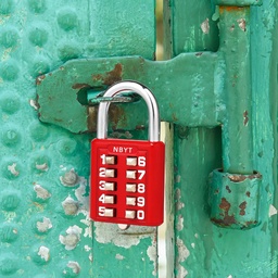 [HH00009681] قفل امان بدون مفاتيح لشنط السفر والأبواب برقم سري ب 5 ارقام عشوائية محددة غير قابلة للتعديل