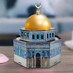 [HH00009799] مبخرة قبة الصخرة لديكور رمضاني مميز وتعطير الأجواء من الخشب والمعدن