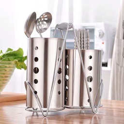 [HH00000571] مصفاة الملاعق والشوك والسكاكين المزدوجة بحامل