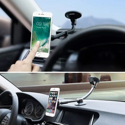 [HH00011192] حامل موبايل مغناطيسي يدور 360 درجة بذراع طويل مرن قابل للتعديل