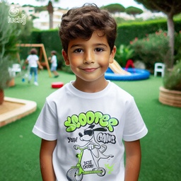 Best Doggy تيشيرت اطفال قطن باللون الابيض