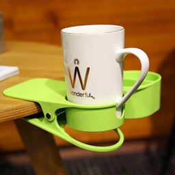 [HH00000679] مشبك حامل الأكواب والمجات للمكتب بطبق جانبي