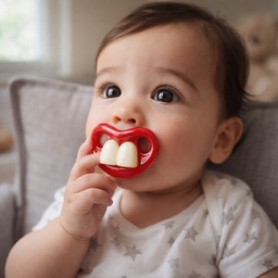 [HH00014173] سكاتة ( تيتينا ) اطفال شكل أسنان من السيليكون الامن علي الاطفال