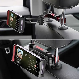 [HH00015390] حامل موبايل دوار يثبت علي مسند رأس كرسي السيارة لمشاهدة الأفلام اثناء السفر
