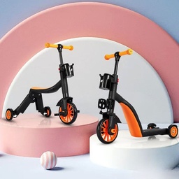 [HH00016234] سكوتر أطفال وعجلة  2 في 1  ب ثلاثة عجلات قابلة للتعديل