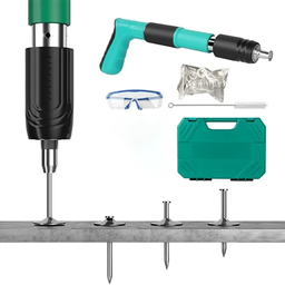 [HH00016235] مسدس مسامير لاسلكلي يدوي مضاد للضوضاء مع 25 مسمار لاعمال النجارة وصيانة المنزل