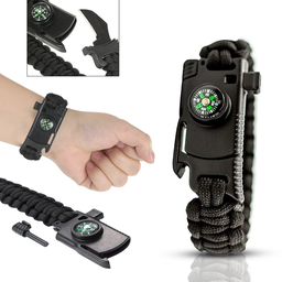 [HH00016262] اسورة بوصلة للسفر والتخييم مدمجة بجزء قطع للاحبال للطوارئ