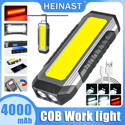 [HH00016269] كشاف طوارئ مغناطيسي ب 3 اضاءات مع 7 اوضاع مختلفة قابل لاعاد الشحن